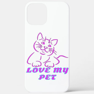 Case-Mate iPhone CASE J'AIME MON PETIT CHAT ROSE