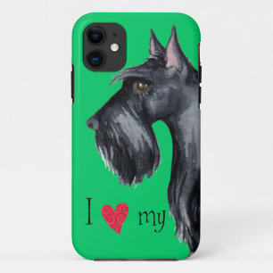 Etui iPhone Case-Mate J'aime mon Scottie