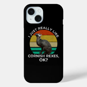 Coque Pour iPhone 15 J'aime vraiment beaucoup les Cornish Rex, OK ?