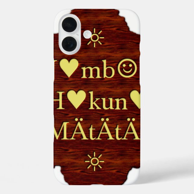 Coques Case-Mate iPhone Jambo Hakuna Matata : Art africain Imprimer/Graphi (Verso)