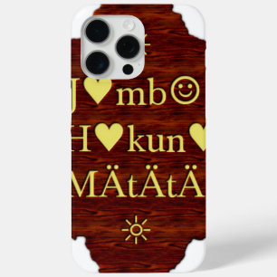 Coque iPhone 15 Pro Max Jambo Hakuna Matata : Art africain Imprimer/Graphi