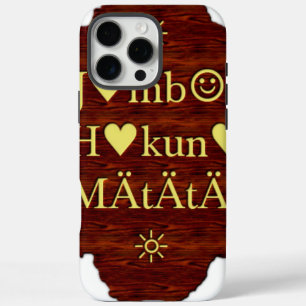 Coques iPhone 16 Pro Max Jambo Hakuna Matata : Art africain Imprimer/Graphi