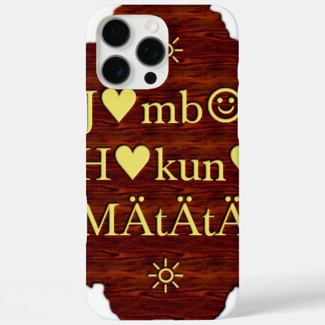 Coques Case-Mate iPhone Jambo Hakuna Matata : Art africain Imprimer/Graphi (Verso)