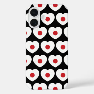 Coques iPhone 16 Japon   Coeur du drapeau japonais