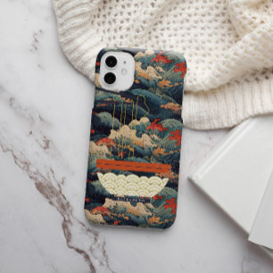 Coque Pour iPhone 14 Japonais Wave Monogram Ramen