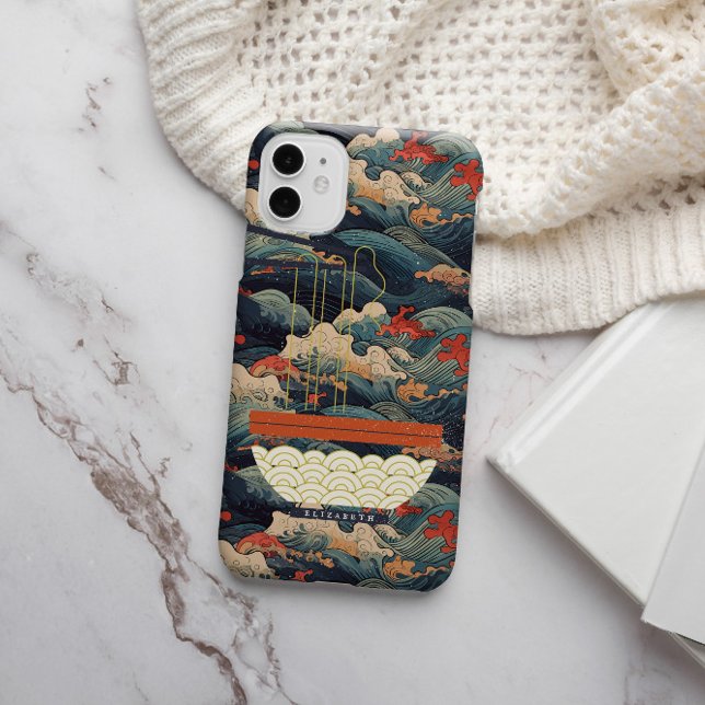 Coques Case-Mate iPhone Japonais Wave Monogram Ramen (Créateur téléchargé)