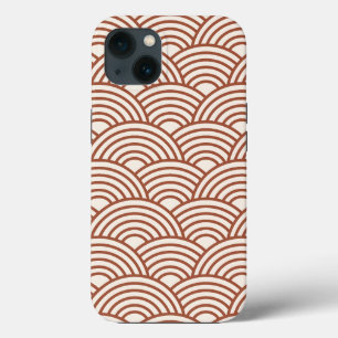 Case-Mate iPhone Case Japonaise Seigaiha Vave Rust Terracotta