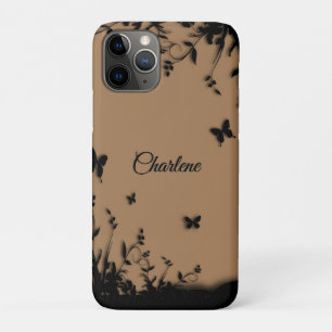 Case-Mate iPhone Case Jardin à papillons Brown personnalisé