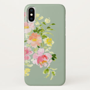 Case-Mate iPhone Case Jardin à pois fleuri aquarelle