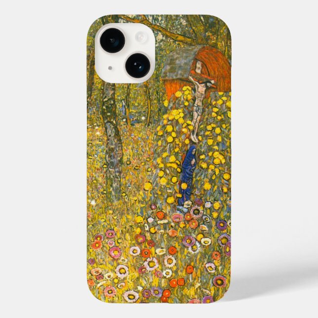 Coques Case-Mate iPhone Jardin agricole Gustav Klimt avec Crucifix (Verso)