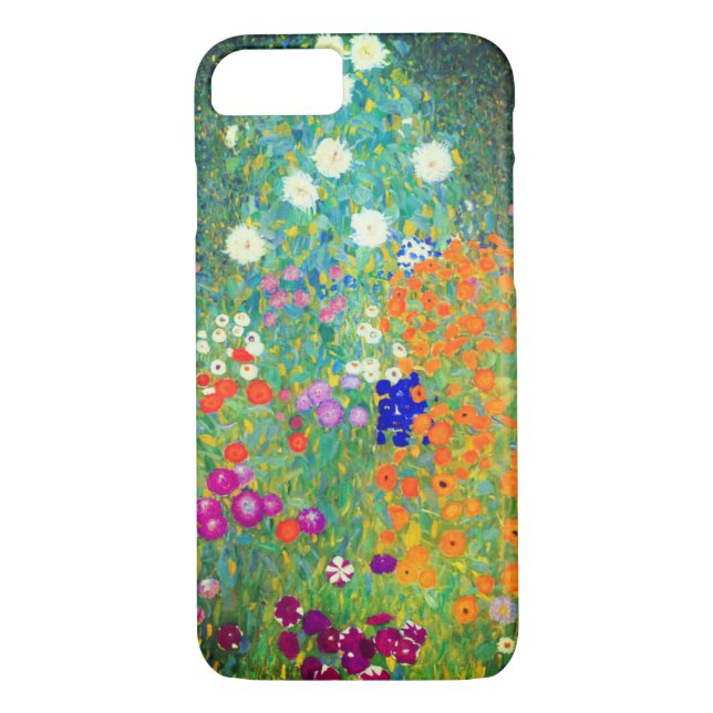 Coques Case-Mate iPhone Jardin aux fleurs Gustav Klimt (Dos)