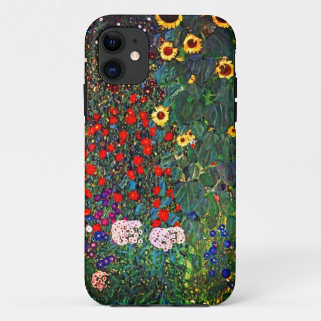 Coques Case-Mate iPhone Jardin aux fleurs Gustav Klimt (Dos)