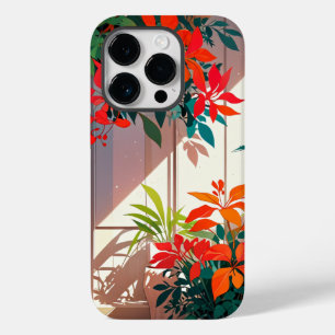 Coque Pour iPhone 14 Pro Jardin botanique lumineux à la porte