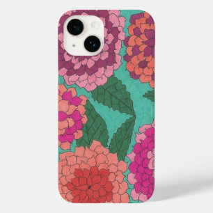 Coque Pour iPhone 14 Jardin Dahlia