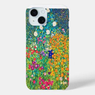 Coque Pour iPhone 15 Jardin de fleurs, Gustav Klimt