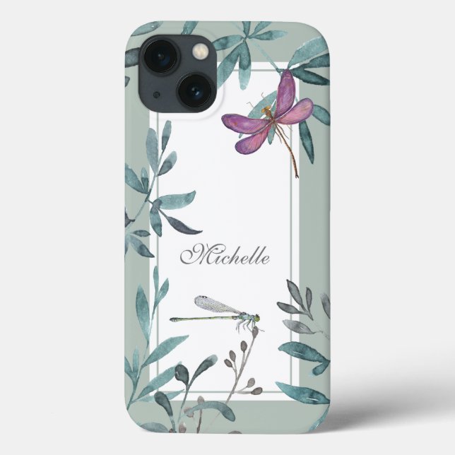 Coques Case-Mate iPhone Jardin de libellules personnalisées (Verso)