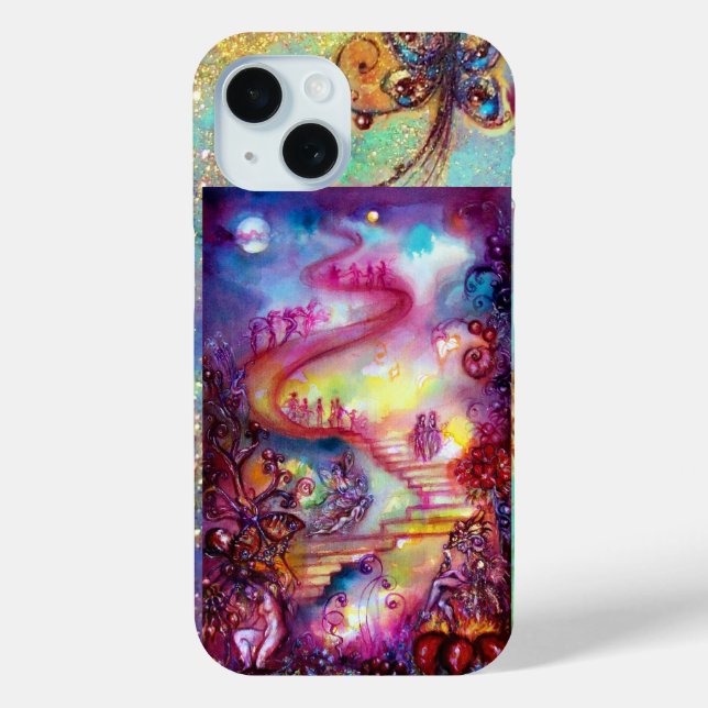 COQUES Case-Mate iPhone JARDIN DES OMBRES PERDUES, ESCALIERS MYSTIQUES (Verso)