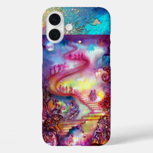COQUES iPhone 16 PLUS JARDIN DES OMBRES PERDUES, ESCALIERS MYSTIQUES