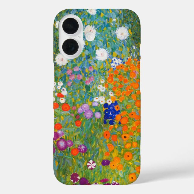 Coques Case-Mate iPhone Jardin fleuri | Gustav Klimt (Verso)