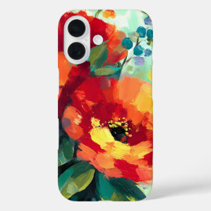 Coques iPhone 16 Jardin floral flamboyant