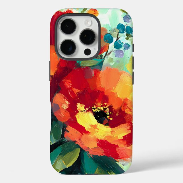 Coques Case-Mate iPhone Jardin floral flamboyant (Verso)