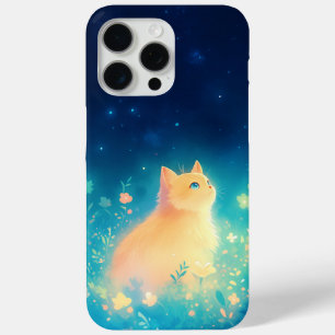 Coque iPhone 15 Pro Max Jardin Mystique du Chat Orange