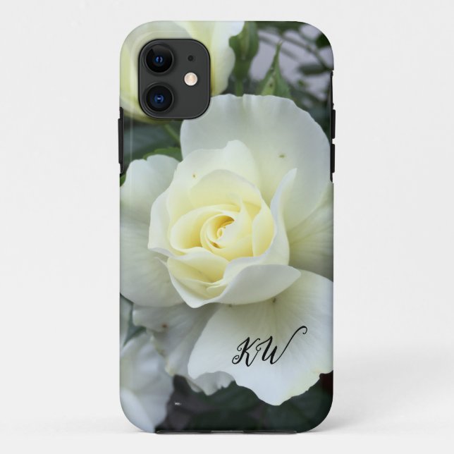 Coques Case-Mate iPhone Jardin photo blanc rose (Dos)