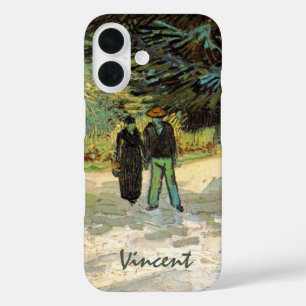 Coques iPhone 16 Jardin public avec couple par Vincent van Gogh