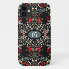 Case-Mate iPhone Case Jardin vintage à fleurs Monogramme