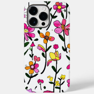 Coque Pour Pour iPhone 14 Pro Max Jardin Whimsical Blooms : Drôle casques de télépho