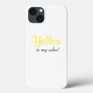 Case-Mate iPhone Case Jaune est ma couleur Citation féminine