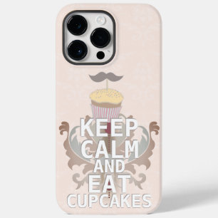 Coques Pour iPhone Jaune et rose GARDER CALME ET Manger des gâteaux