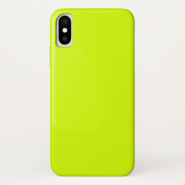 Coques Case-Mate iPhone Jaune néon, haute visibilité Chartreuse (Dos)
