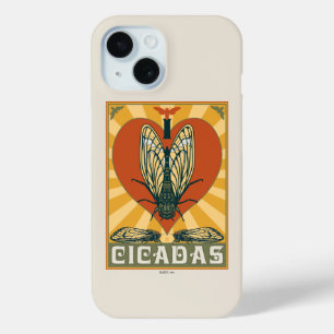 Coque Pour iPhone 15 Je Coeur Cicadas