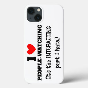 Case-Mate iPhone Case Je (coeur) Les gens regardent, interagissant parti
