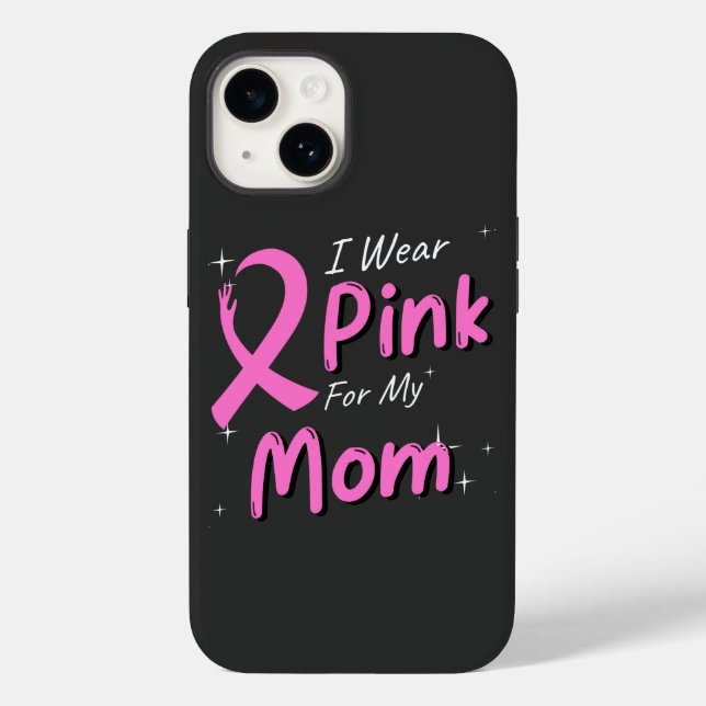 Coques Case-Mate iPhone Je Porte Le Rose Pour Ma Mère (Verso)