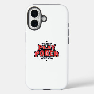 Coques iPhone 16 Je préfère jouer au poker