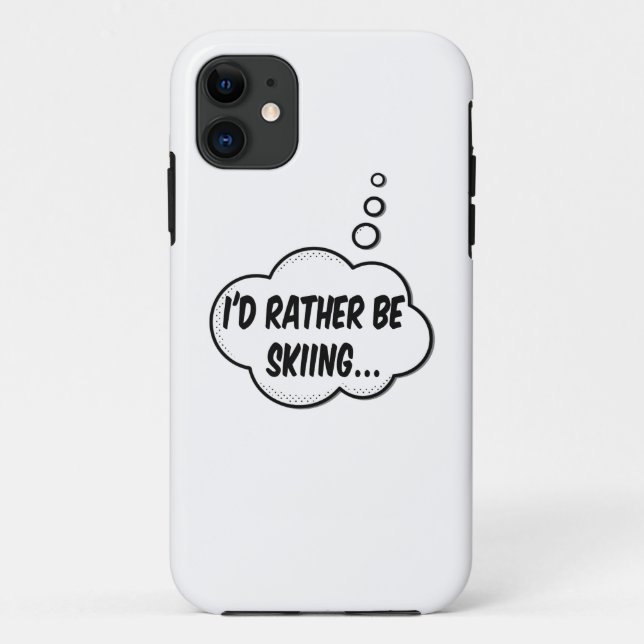 Coques Case-Mate iPhone Je Préférerais Skier (Dos)