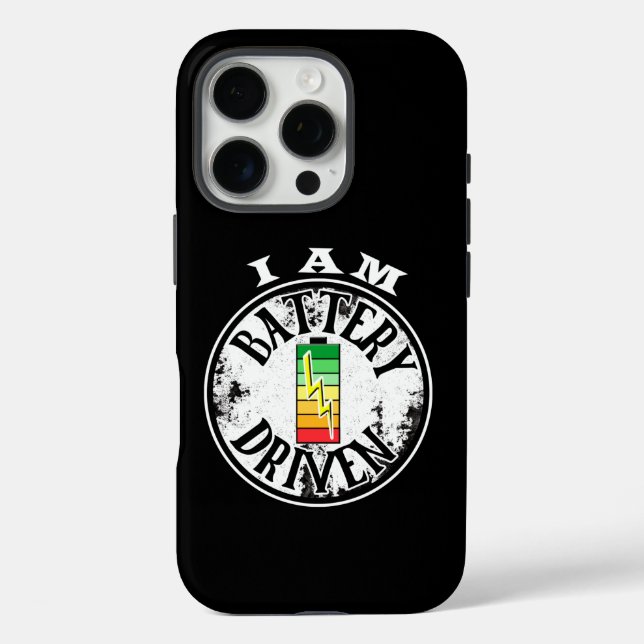 Coques Case-Mate iPhone Je suis alimenté par batterie (Verso)