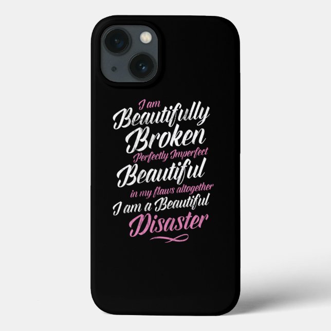 Coques Case-Mate iPhone Je Suis Beau Brisé Parfaitement Imparfait  (Verso)
