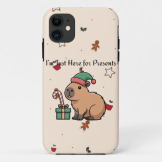 Case-Mate iPhone Case Je suis juste là pour les cadeaux | iPh Capybara M