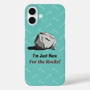Coques iPhone 16 Plus Je suis juste là pour les rochers ! Coque-coque ip