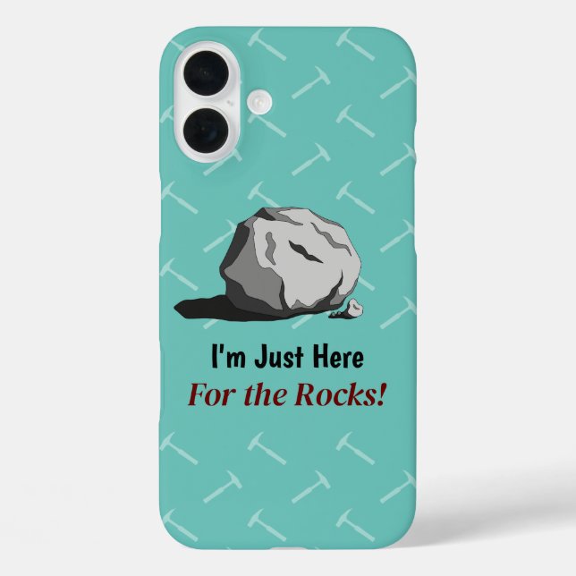 Coques Case-Mate iPhone Je suis juste là pour les rochers ! Coque-coque ip (Verso)