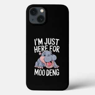 Case-Mate iPhone Case Je suis juste là pour Moo Deng adorable bébé hippo
