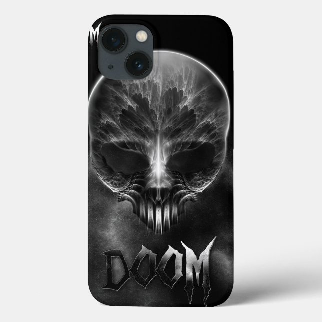 Coques Case-Mate iPhone Je Suis Un Crâne Fractal De Doom (Verso)