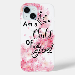 Coque Pour iPhone 15 Je suis un enfant de Dieu Christian Bible Verse