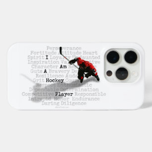 Coque iPhone 15 Pro Je suis un joueur de hockey