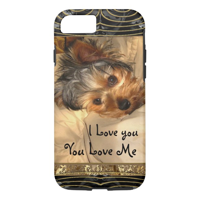 Coques Case-Mate iPhone Je t'aime Yorkie VII (Dos)
