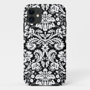 Etui iPhone Case-Mate je téléphone le motif noir de la damassé 5