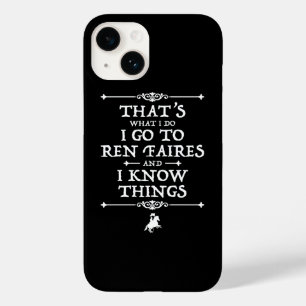 Coque Pour iPhone 14 Je Vais À Ren Faires Et Je Connais Les Choses